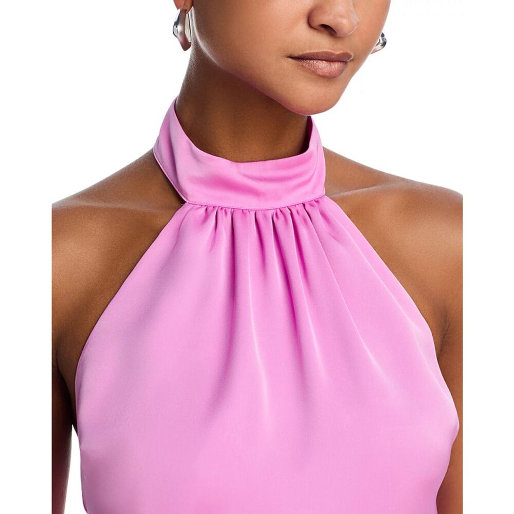 NWT Ramy Brook Feather Trim Halter Top Pink Size XS - Picture 5 of 13